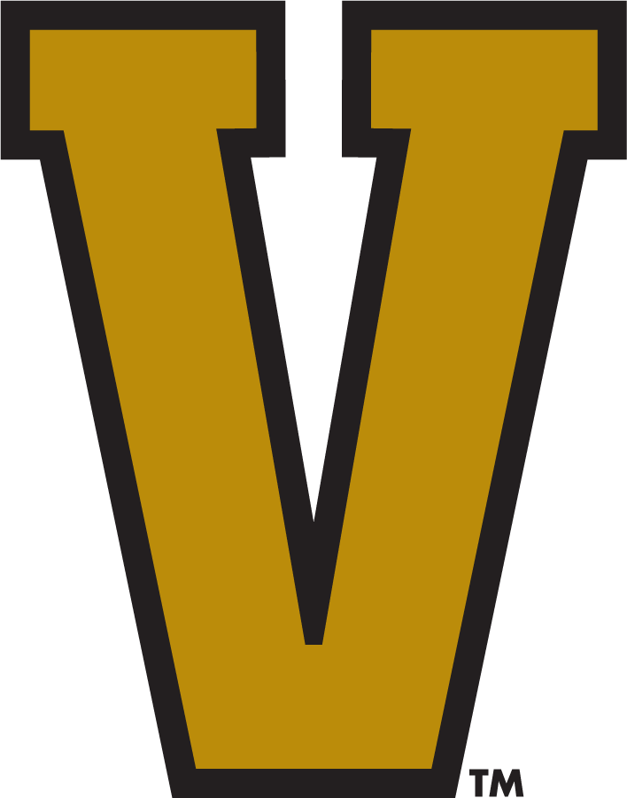 Vanderbilt Commodores 1998-2004 Secondary Logo diy DTF decal sticker